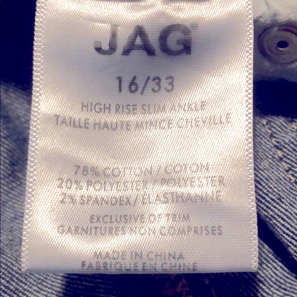 💕JAG - High Rise Slim Ankle Jeans (16/33) - Picture 10 of 15